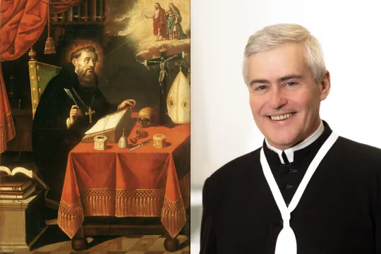 Den hellige Augustin og dom Elias Carr