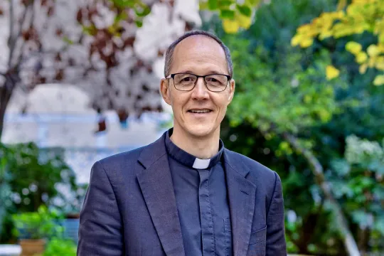 Portrett av p. Stephen Wang i Venerable English colleges have, Roma. 