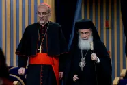 Kardinal Pizzaballa og patriark Theofilos III