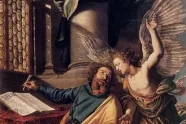 Vincenzo Campis maleri av Matteus som inspireres av en engel