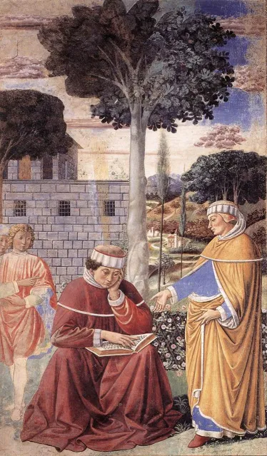 Benozzo Gozzoli's painting of St. Augustine