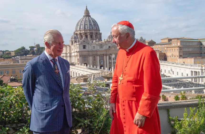 Kardinal Nichols og prins Charles møtes i Roma
