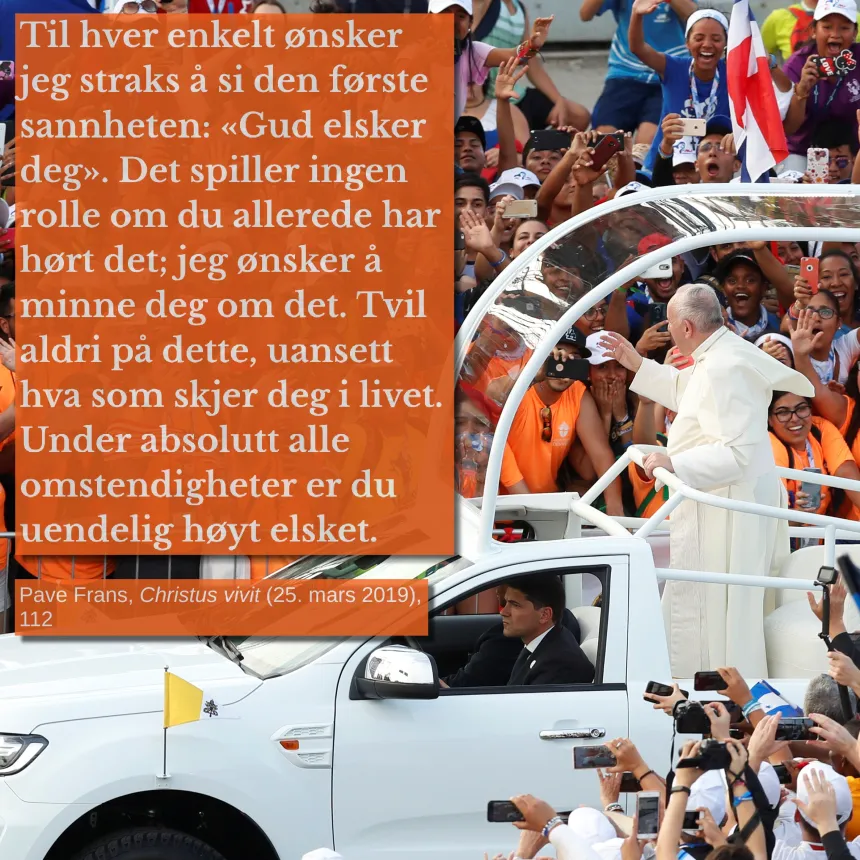 Pave Frans-sitat fredag 11. april 2025