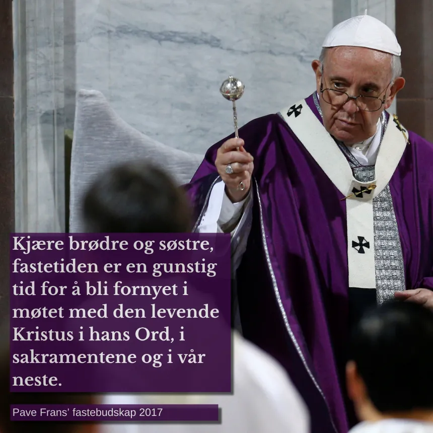 Pave Frans-sitat fredag 7. mars