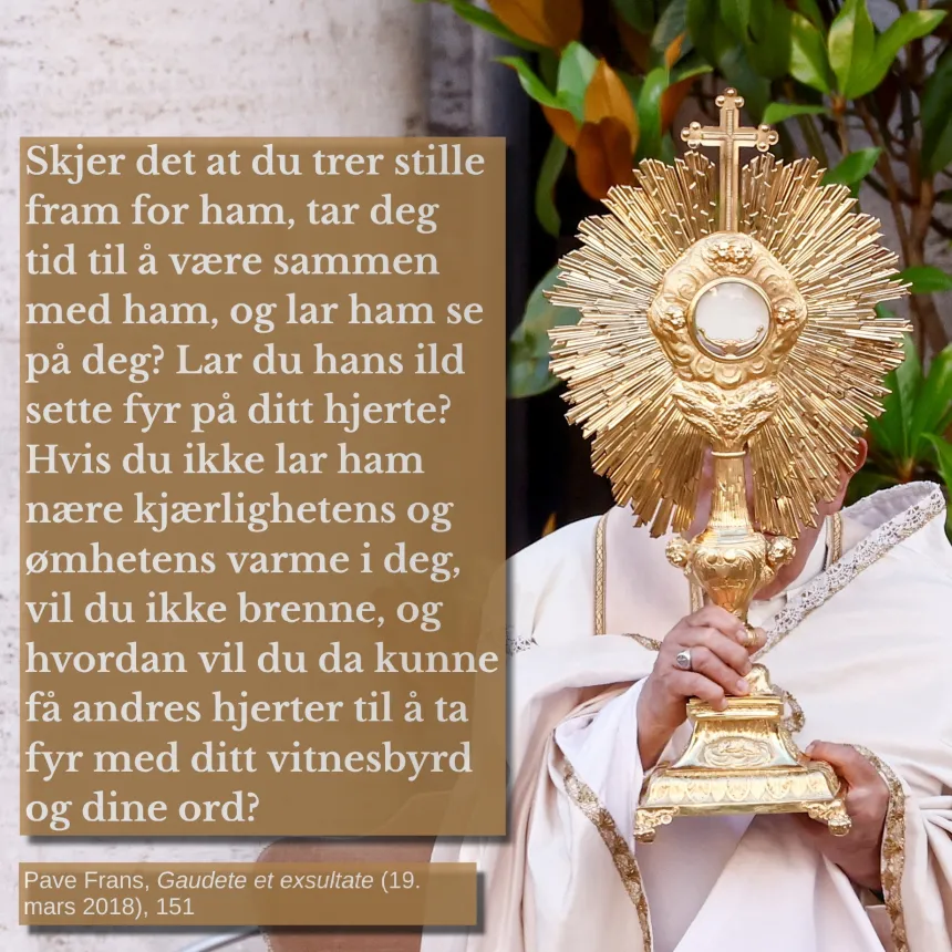 Pave Frans-sitat søndag 13. april 2025