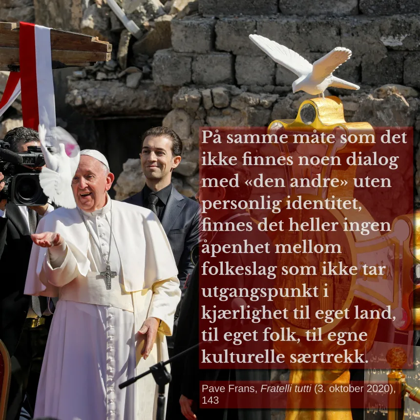 Pave Frans-sitat tirsdag 15. april 2025