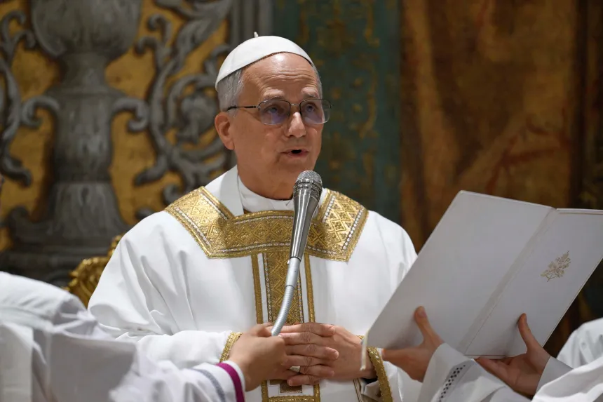 Pave Leo XIV feirer messe i Det sixtinske kapell