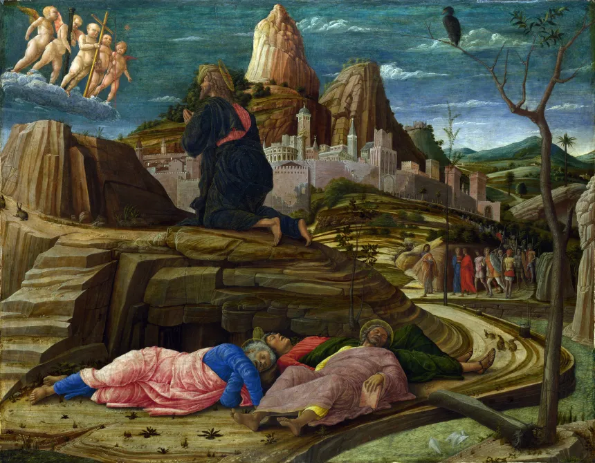 Andrea Mantegnas maleri av Jesu dødsangst i Getsemane