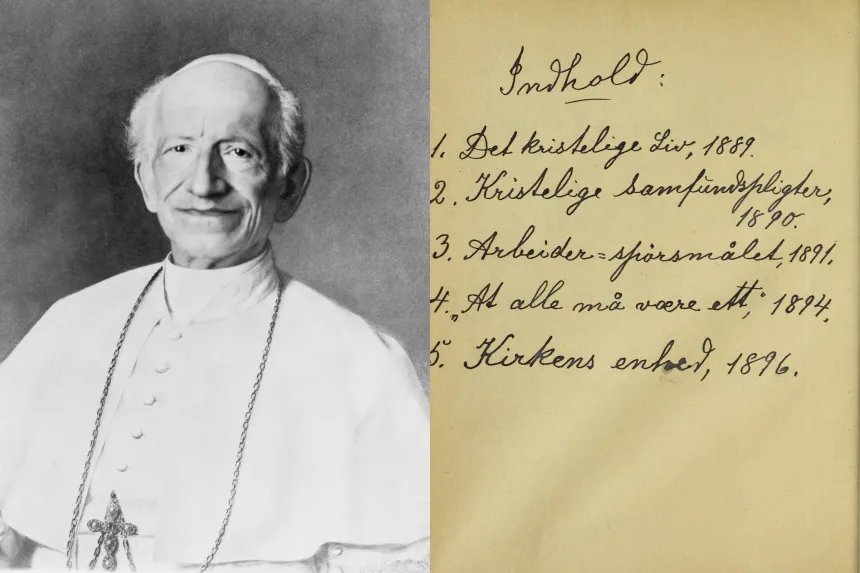 Pave Leo XIII og hans tekster på norsk