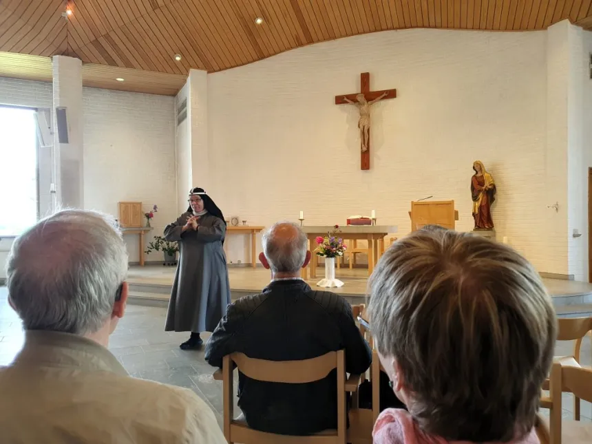 Sr. Monika hos Birgittasøstrene i Vadstena