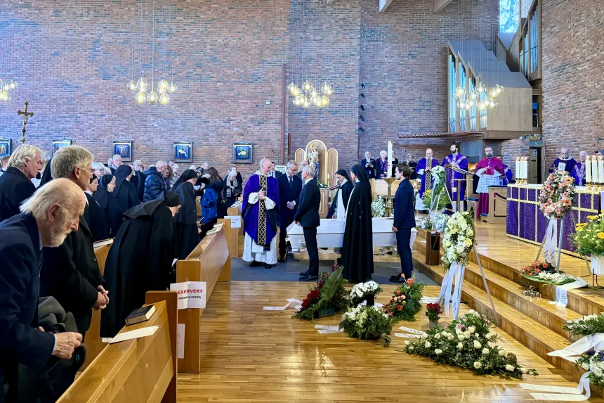 Sr. Anne-Lise Strøms rekviemmesse i St. Johannes kirke 20. november 2025. 