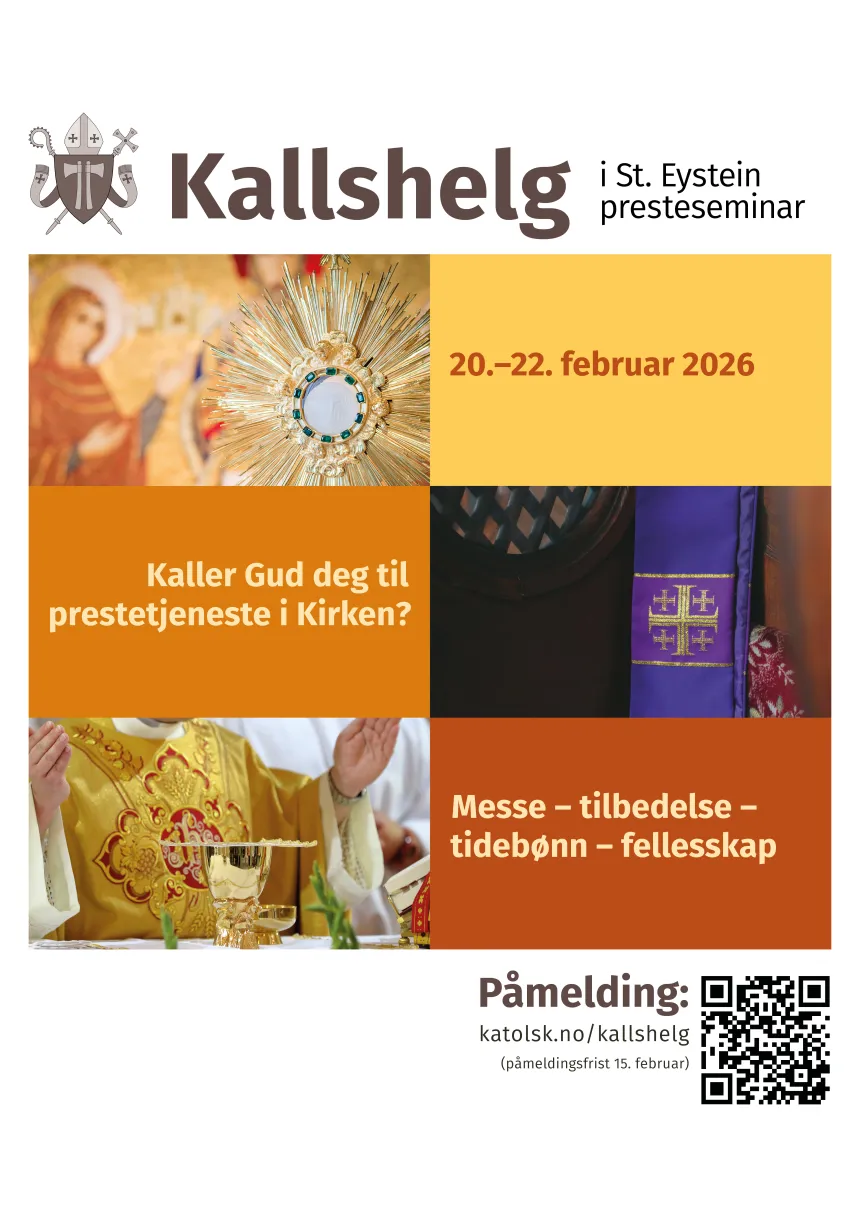 Plakat til kallshelg februar 2026