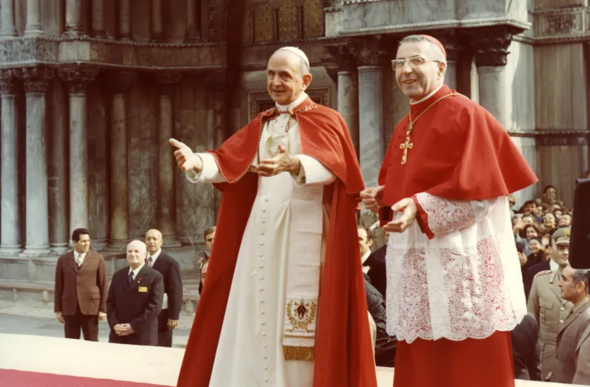 Pave Paul VI og kardinal Albino Luciani
