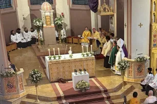 St. Olav domkirke sett fra galleriet under oljevigselsmessen 2026